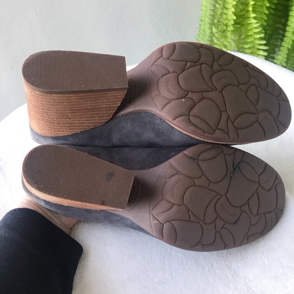 Kork-Ease Challis Dark grey leather Dr suede mules clogs Size 10 in‎ box - Picture 9 of 12